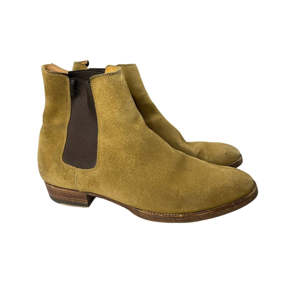 Saint Laurent Chelsea Wyatt Suede Boots Brown Women's 40 (US 9-9.5)